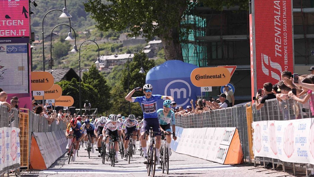 Paul Magnier sprints to victory at the GiroNextGen