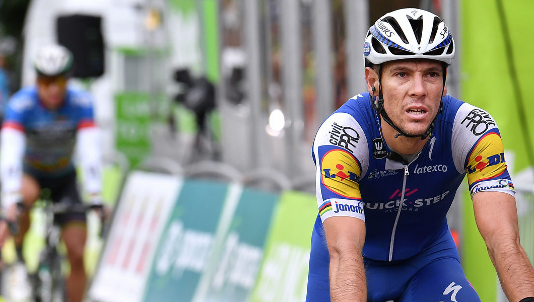 Gilbert takes second on the Muur van Geraardsbergen