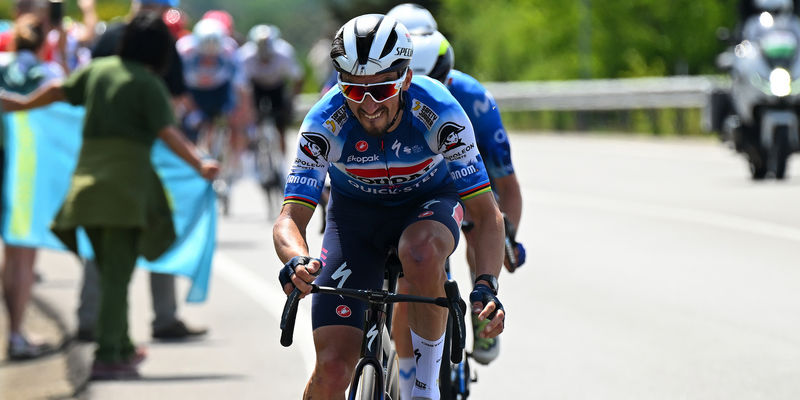 Il Giro: Alaphilippe second on Tuscany’s white roads