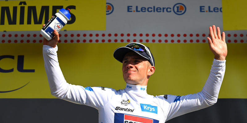 Le Tour: Evenepoel racks up another white jersey