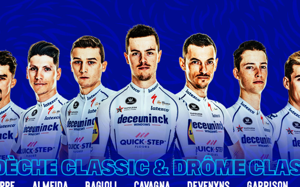 Deceuninck – Quick-Step selectie Ardèche Classic en Drôme Classic