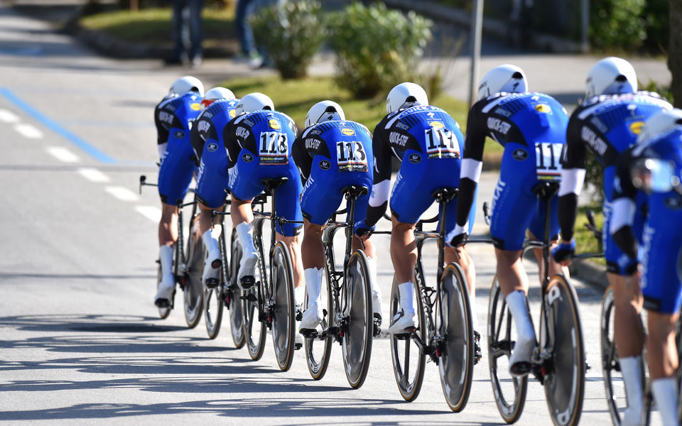 Burgos: Etixx – Quick-Step op het podium in ploegentijdrit