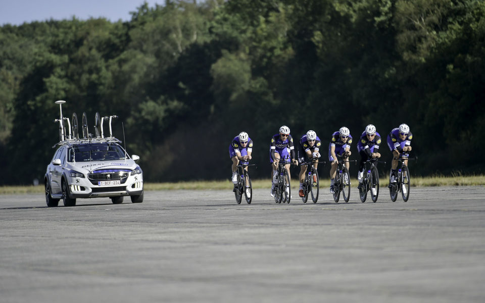 Voorbereiding Etixx – Quick-Step op WK ploegentijdrit