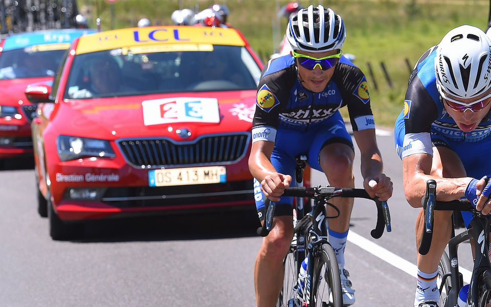 Alaphilippe en Tony Martin strijdlustigste renners in rit 16