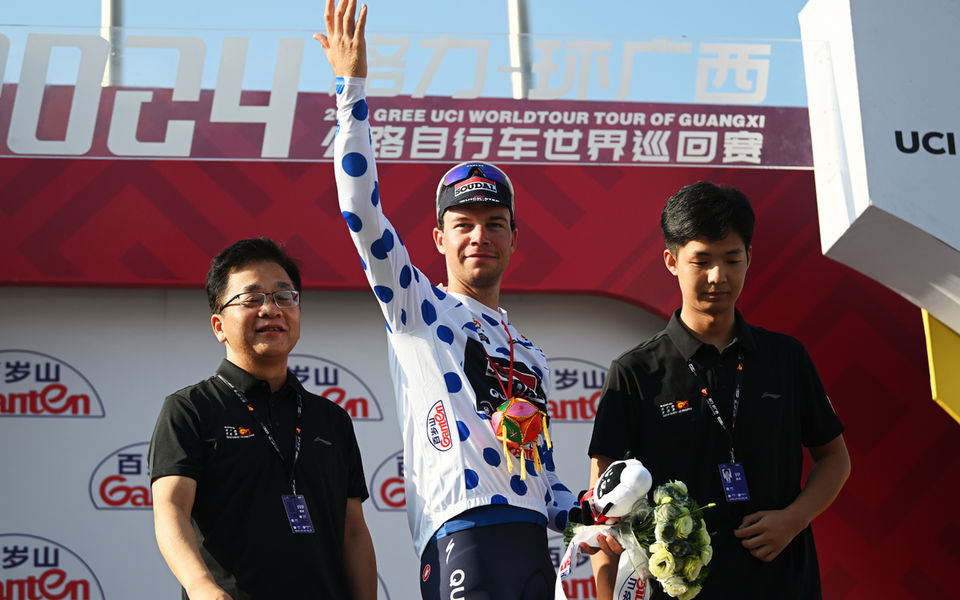 Reinderink dons Guangxi best climber’s jersey