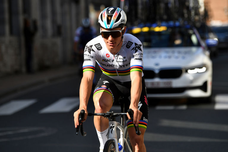 Remco Evenepoel reveals 2023 Soudal Quick-Step rainbow jersey