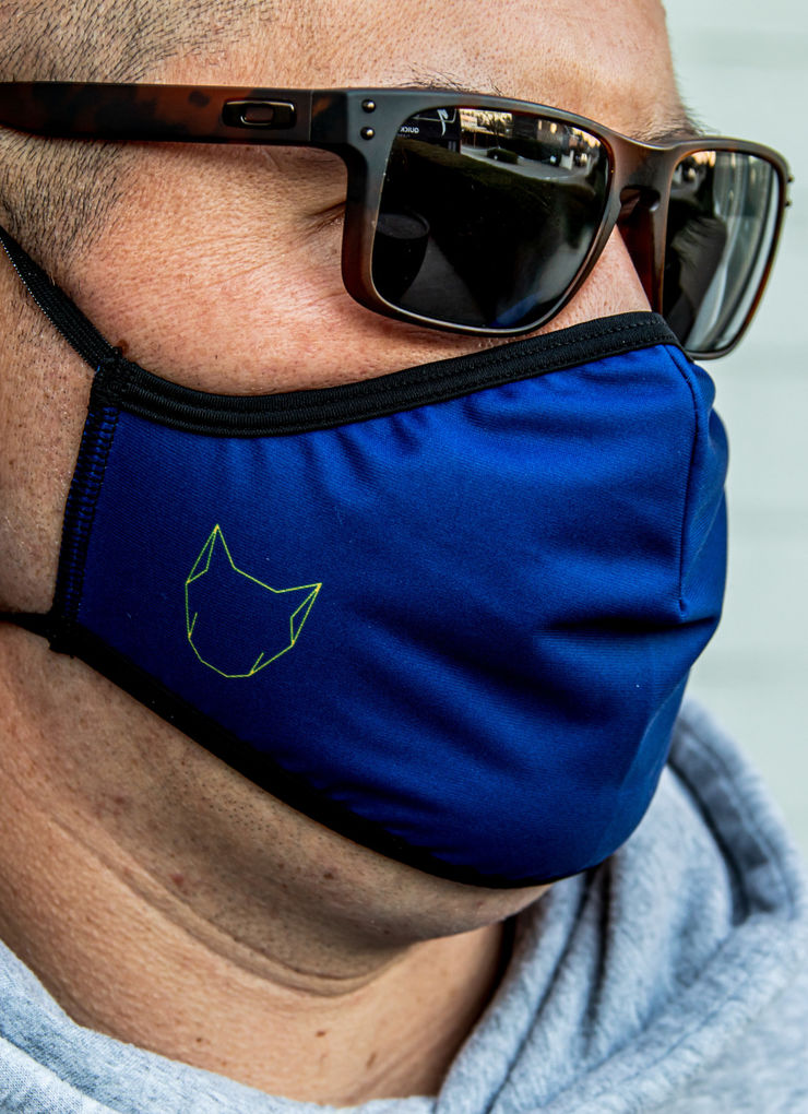 The Wolfpack mondmasker blauw