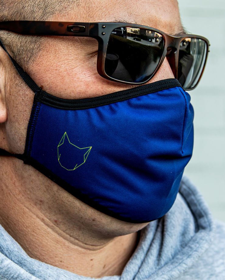 The Wolfpack mondmasker blauw